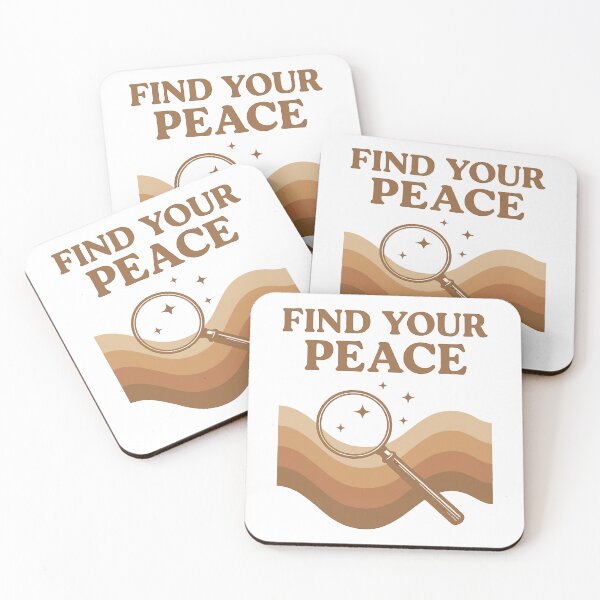Item preview, Find Your Peace – 70s Minimal Wave Pattern in Soft Earth Tones designed and sold by DaEeX.