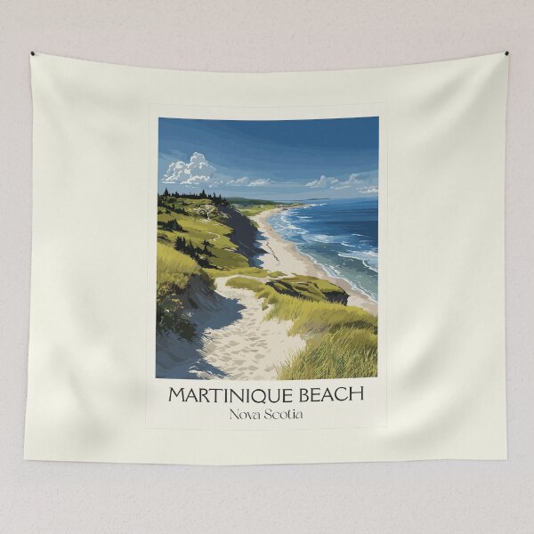 Item preview, Martinique Beach NS | Longest Sandy Beach Art Print designed and sold by TuncGK.