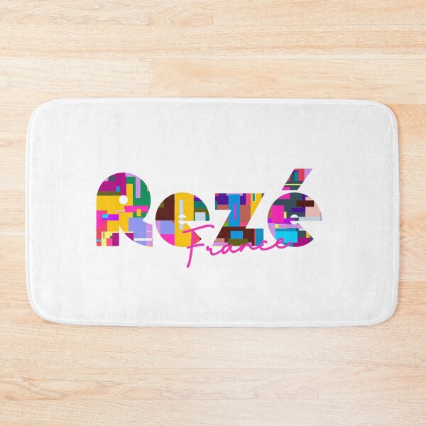Item preview, Rezé, France, Vibrant Abstract City Typography Art designed and sold by Wanderful-roads.