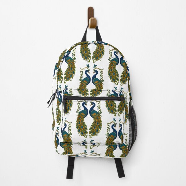 Item preview, Peacock Harmony: Traditional Assam Print with Facing peacock Motifs designed and sold by Haus Of K.