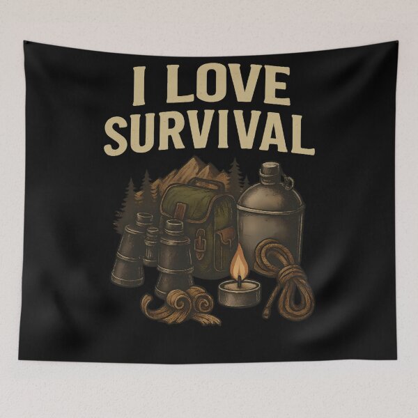 Item preview, I love survival designed and sold by Tactical Override.