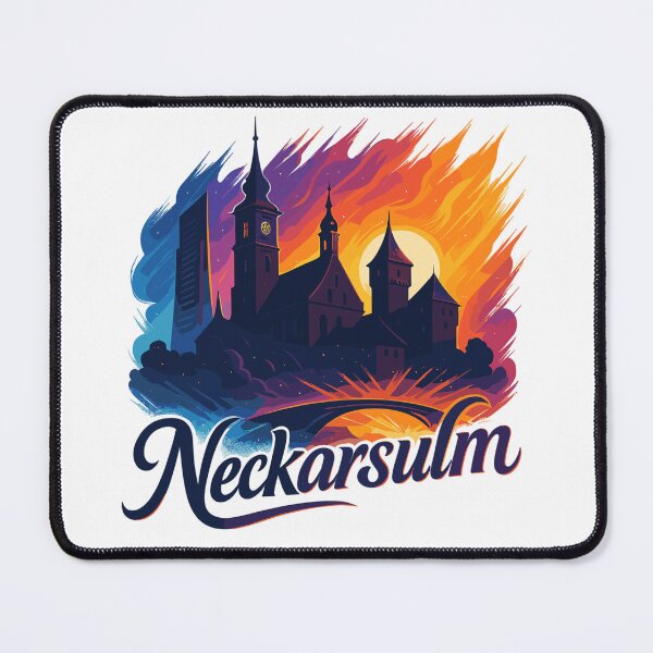 Item preview, Neckarsulm city silhouette Neckar gift designed and sold by Pineapple-Tree.