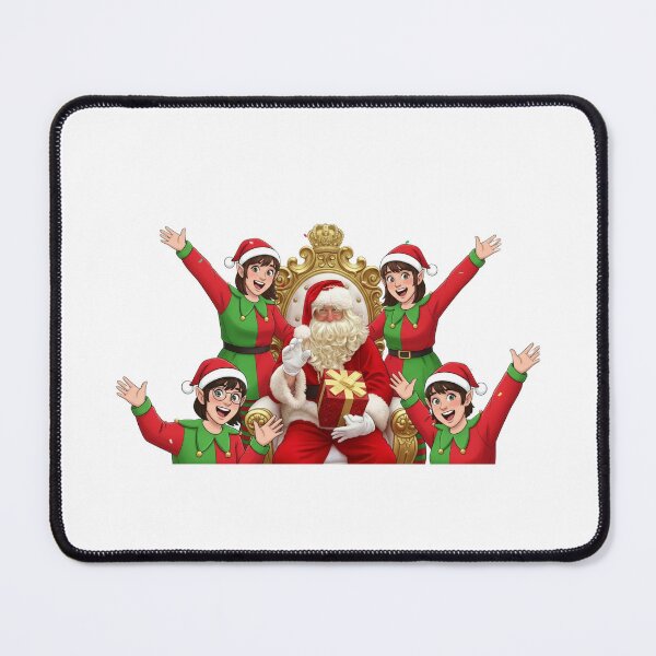 Item preview, Funny Santa & Elves Christmas | Tangled in Lights Holiday Gift | Cute Xmas Crew designed and sold by disenokart.