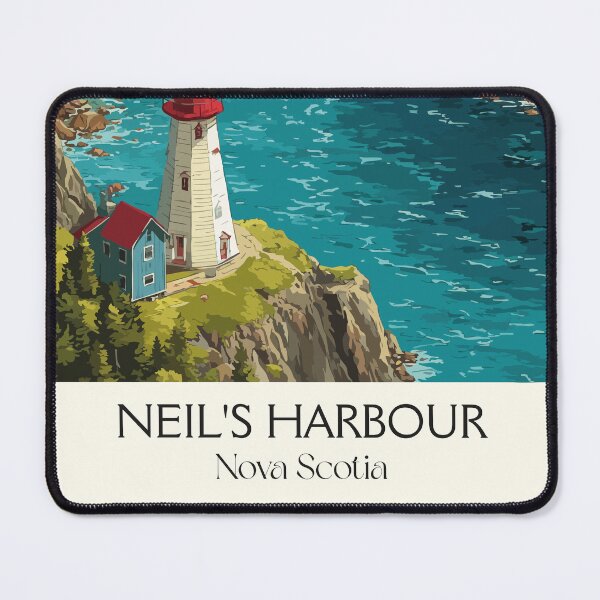 Item preview, Neil's Harbour Nova Scotia | Cabot Trail Fishing Village Art designed and sold by TuncGK.
