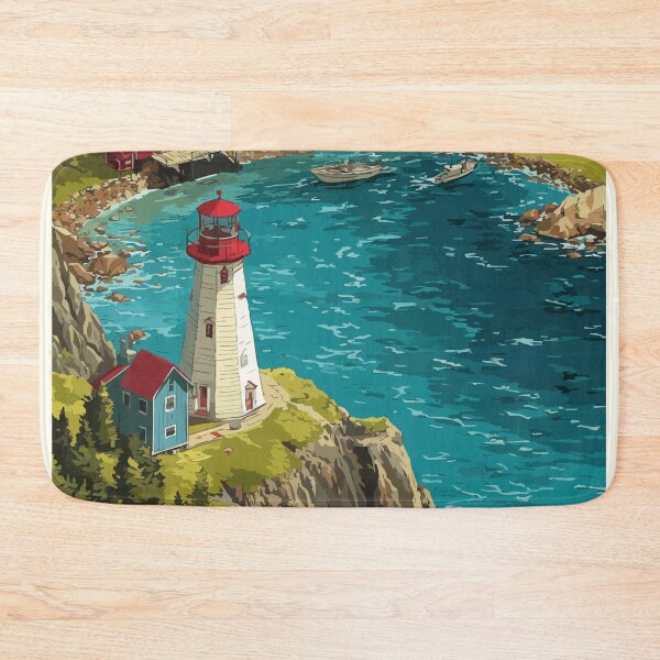 Item preview, Neil's Harbour Nova Scotia | Cabot Trail Fishing Village Art designed and sold by TuncGK.