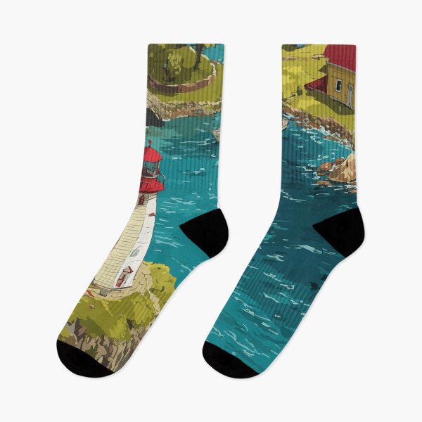 Item preview, Neil's Harbour Nova Scotia | Cabot Trail Fishing Village Art designed and sold by TuncGK.