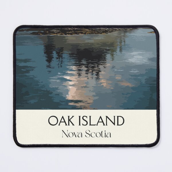 Item preview, Oak Island Nova Scotia | Mahone Bay Folklore Art Print designed and sold by TuncGK.