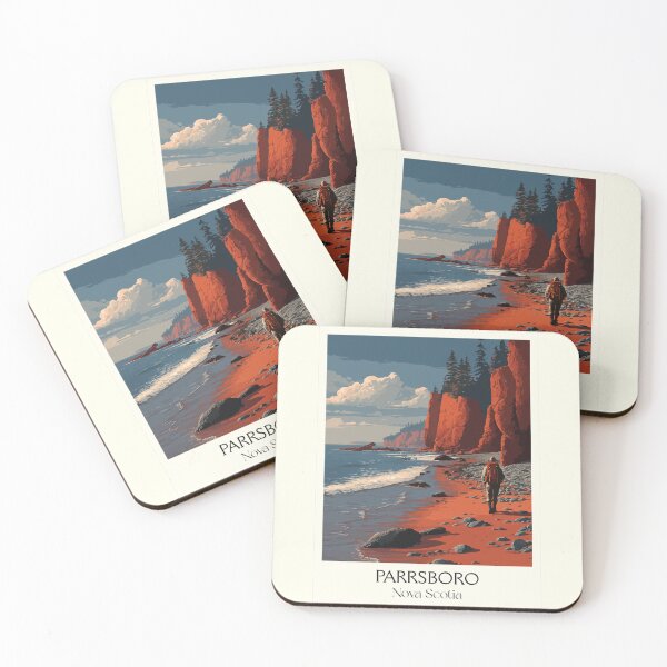 Item preview, Parrsboro Nova Scotia | Fundy Shore Geology Art Print designed and sold by TuncGK.