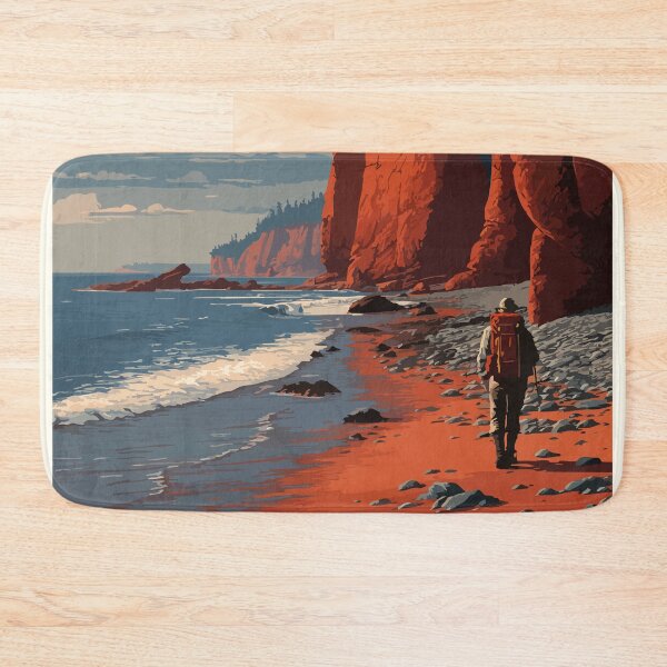 Item preview, Parrsboro Nova Scotia | Fundy Shore Geology Art Print designed and sold by TuncGK.