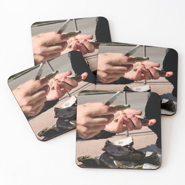 Item preview,  Fresh Catch – Hand Shucking Wild Oysters designed and sold by Theo's Studio.