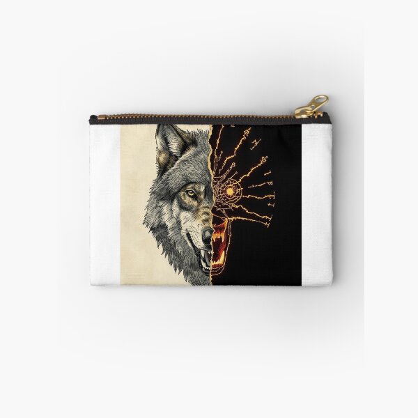 Item preview, Wolf and Ripped Runes – Viking Nordic Mythology Design designed and sold by Mythic Tide.