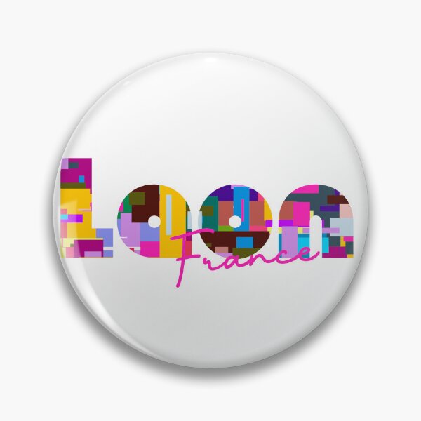 Item preview, Laon, France, Vibrant Abstract City Typography Art designed and sold by Wanderful-roads.