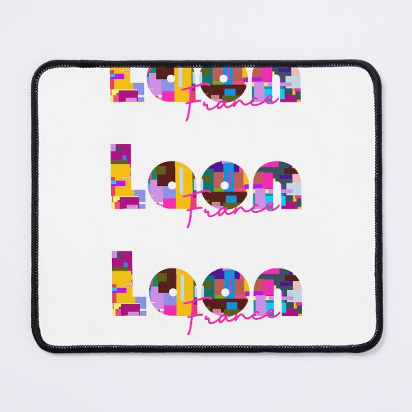 Item preview, Laon, France, Vibrant Abstract City Typography Art designed and sold by Wanderful-roads.
