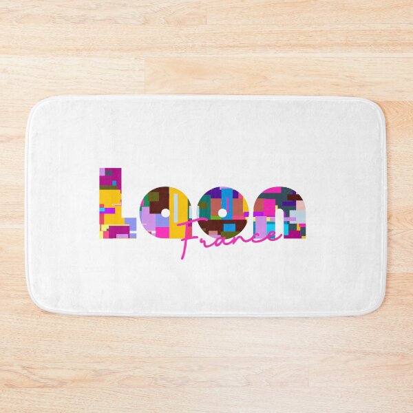 Item preview, Laon, France, Vibrant Abstract City Typography Art designed and sold by Wanderful-roads.