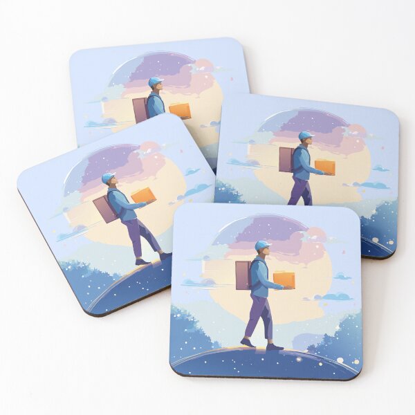 Item preview, Delivery Journey Through Soft Clouds designed and sold by RitaStudio.