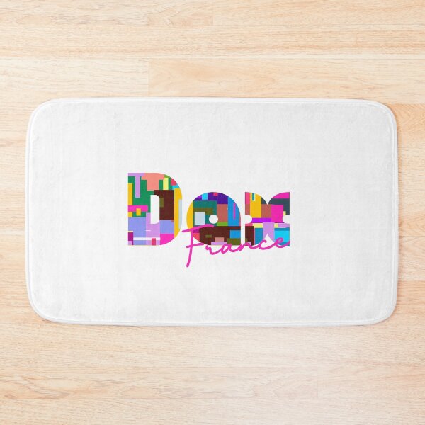 Item preview, Dax, France, Vibrant Abstract City Typography Art designed and sold by Wanderful-roads.