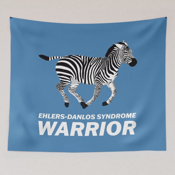 Item preview, EDS Awareness - Bold Zebra Strong Warrior designed and sold by Designs by Jesabee.