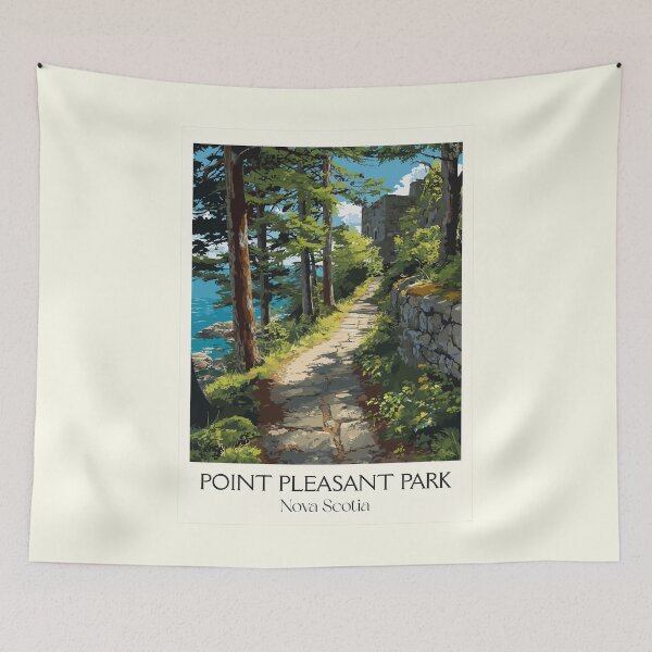 Item preview, Point Pleasant Park Halifax | Urban Woodland Scenery Art designed and sold by TuncGK.