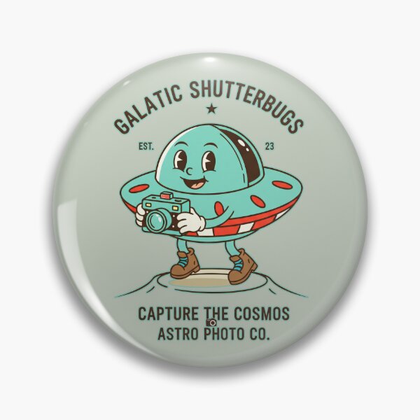 Item preview, Galactic Shutterbugs Astro Photo Co. - Cute Retro UFO Camera designed and sold by AwesomeBeyondLimits.