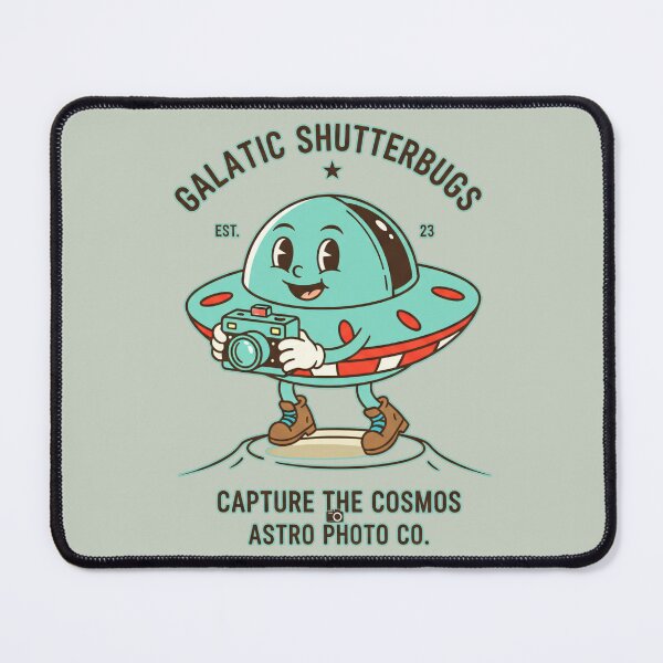 Item preview, Galactic Shutterbugs Astro Photo Co. - Cute Retro UFO Camera designed and sold by AwesomeBeyondLimits.