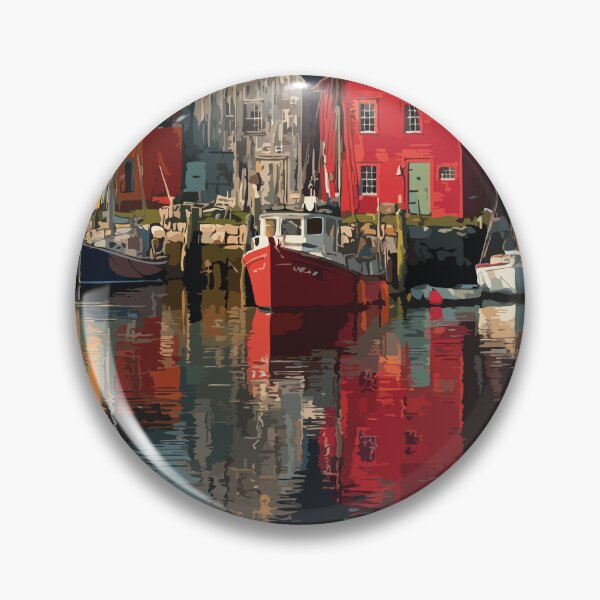 Item preview, Shelburne Nova Scotia | Historic Loyalist Town Art Print designed and sold by TuncGK.