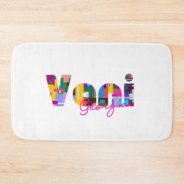 Item preview, Vani, Georgia, Vibrant Abstract City Typography Art designed and sold by Wanderful-roads.