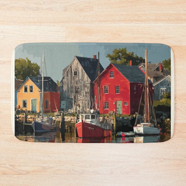 Item preview, Shelburne Nova Scotia | Historic Loyalist Town Art Print designed and sold by TuncGK.