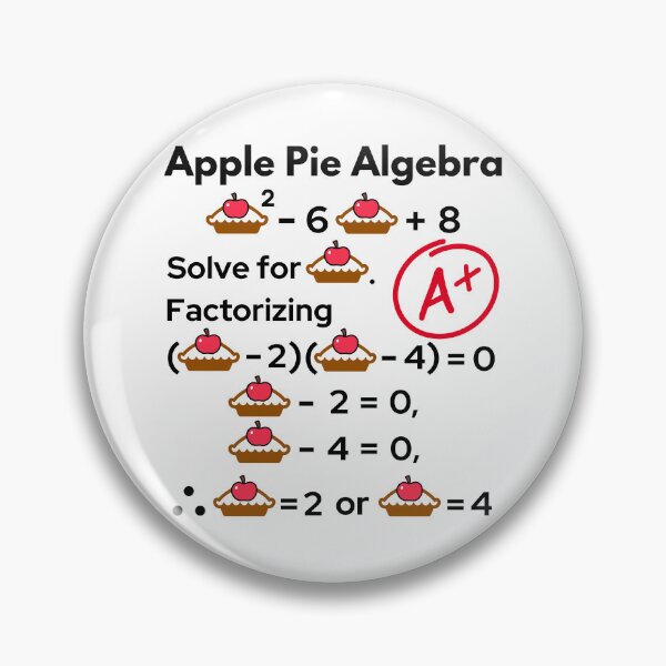Item preview, Amusing Holiday Apple Pie Algebra. designed and sold by MPC-Mince-Pies.