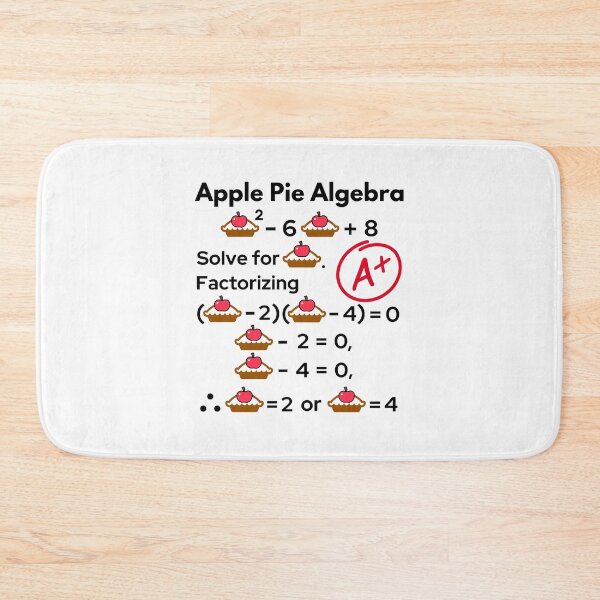 Item preview, Amusing Holiday Apple Pie Algebra. designed and sold by MPC-Mince-Pies.