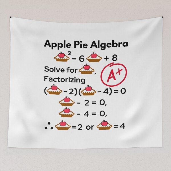 Item preview, Amusing Holiday Apple Pie Algebra. designed and sold by MPC-Mince-Pies.