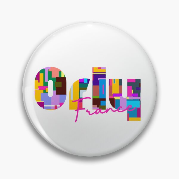 Item preview, Orly, France, Vibrant Abstract City Typography Art designed and sold by Wanderful-roads.