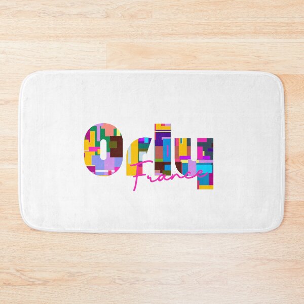Item preview, Orly, France, Vibrant Abstract City Typography Art designed and sold by Wanderful-roads.
