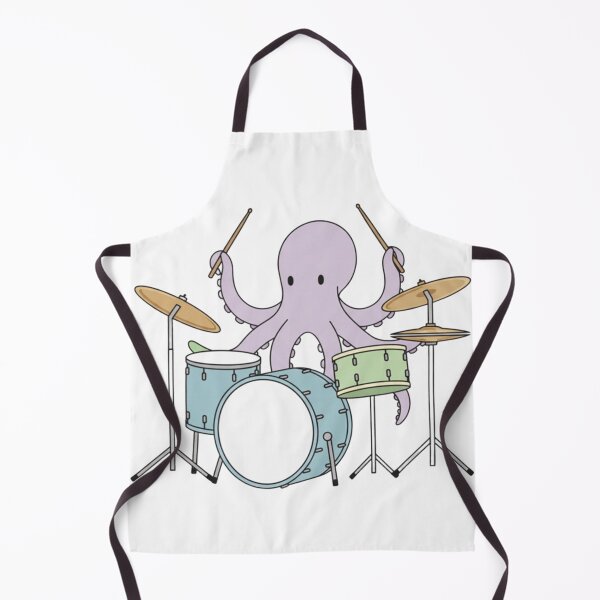 Item preview, Octopus Drum Solo – Funny Cartoon Music Lover Design designed and sold by Dogandesighn.