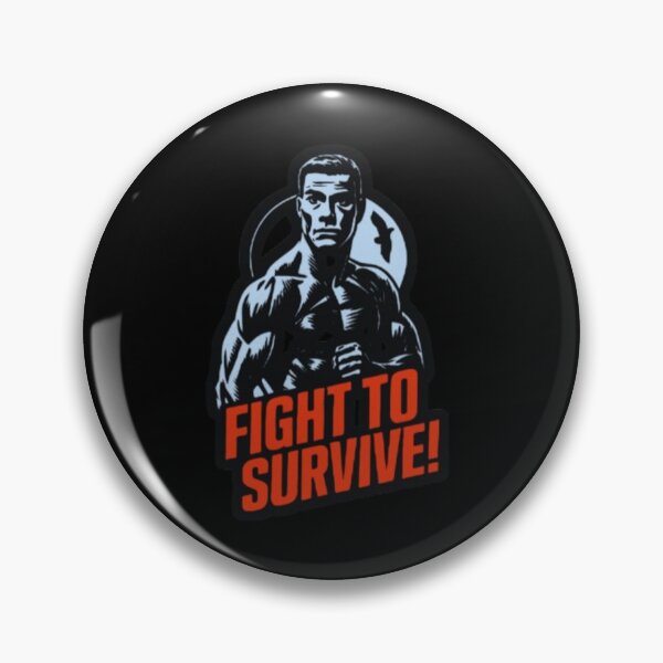 Item preview, LUCHA POR SOBREVIVIR – JCVD, Ilustración Resiliencia y Combate designed and sold by Wawan35200.