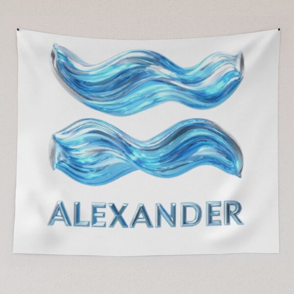 Item preview, Aquarius Alexander Zodiac Symbol designed and sold by AlexLineArt.