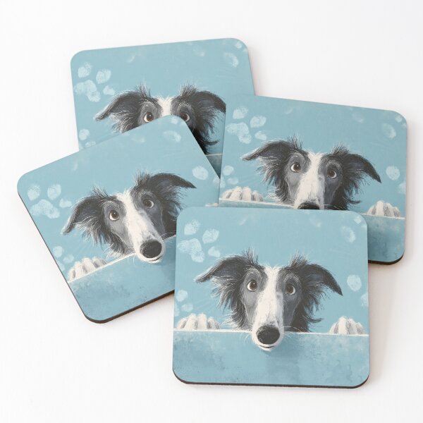 Item preview, Borzoi Peeking over Wall 01 designed and sold by Elisabeth Lucas.