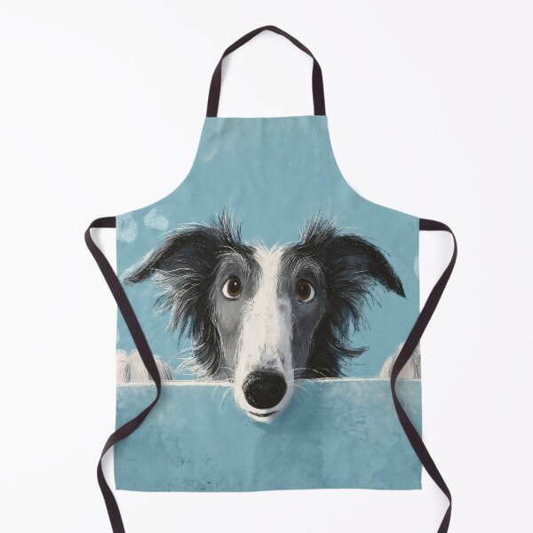 Item preview, Borzoi Peeking over Wall 01 designed and sold by Elisabeth Lucas.