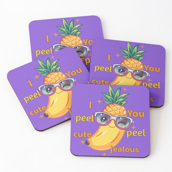 Item preview, I Peel Cute You Peel Jealous Shirt | Funny Banana Pineapple Pun Design designed and sold by Lunalayer Boutique .
