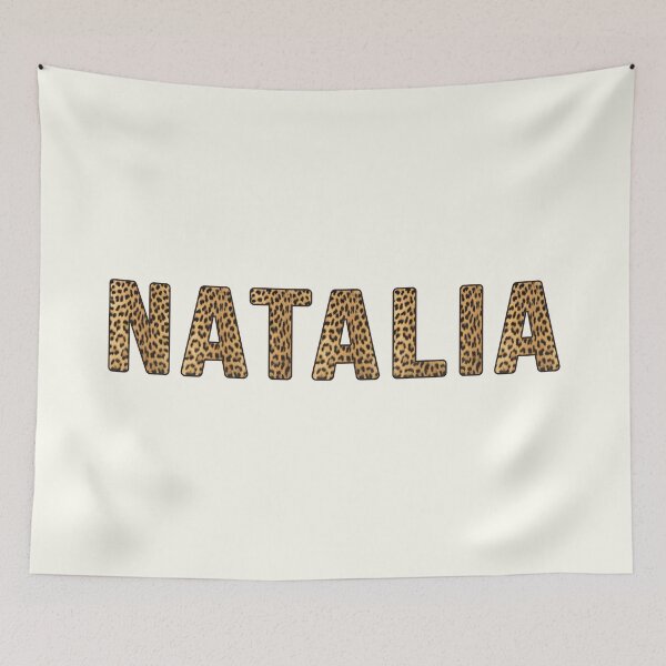 Item preview, Natalia Name Leopard Print designed and sold by Jeallan Designs.