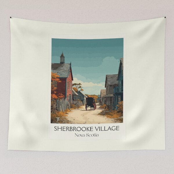 Item preview, Sherbrooke Village NS | Living History Museum Art Print designed and sold by TuncGK.