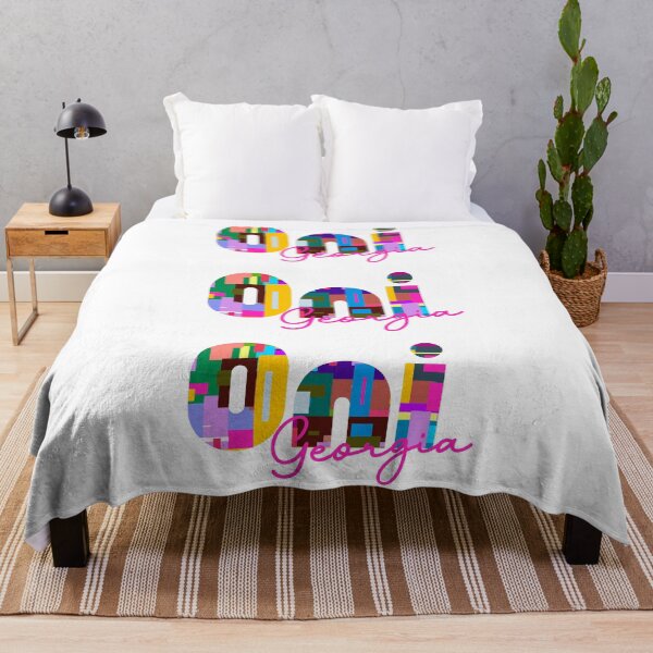 Item preview, Oni, GeorgiaVibrant Abstract City Typography Art designed and sold by Wanderful-roads.