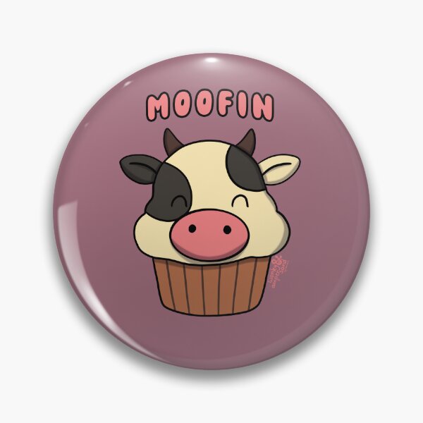 Item preview, Moofin: Cow + Muffin Pun Design | Cute Food Animal Mashup designed and sold by WonkyAmpersand.