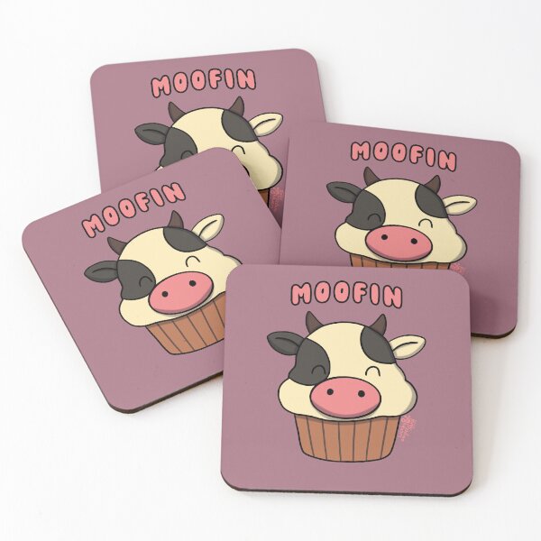 Item preview, Moofin: Cow + Muffin Pun Design | Cute Food Animal Mashup designed and sold by WonkyAmpersand.