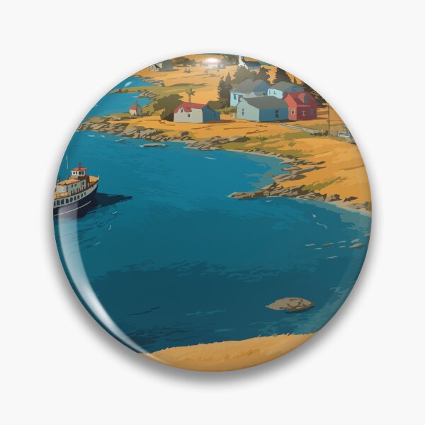 Item preview, Tancook Island NS | Mahone Bay Ferry & Outport Art designed and sold by TuncGK.