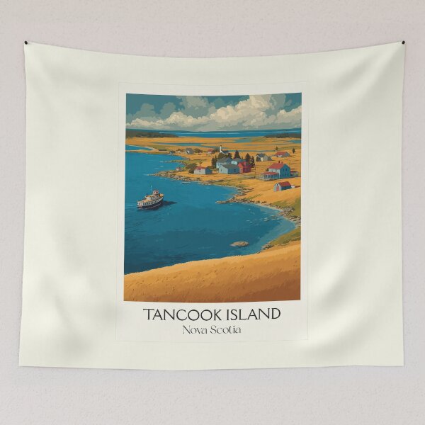 Item preview, Tancook Island NS | Mahone Bay Ferry & Outport Art designed and sold by TuncGK.