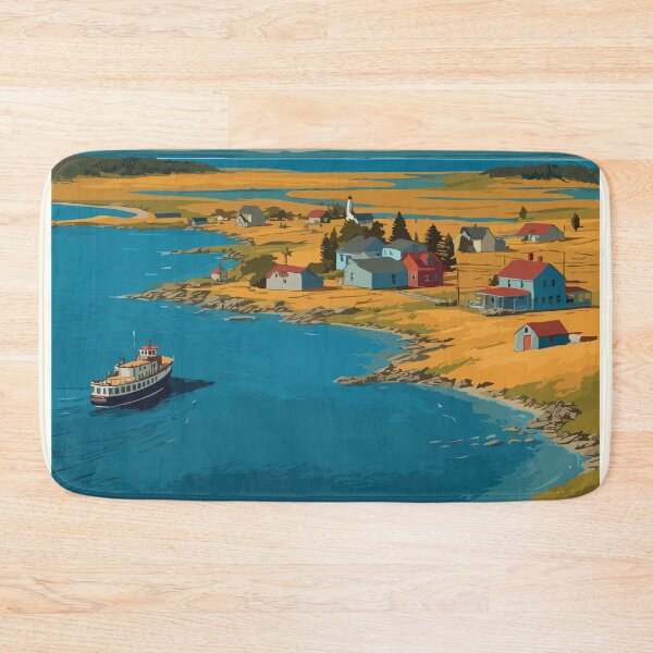 Item preview, Tancook Island NS | Mahone Bay Ferry & Outport Art designed and sold by TuncGK.
