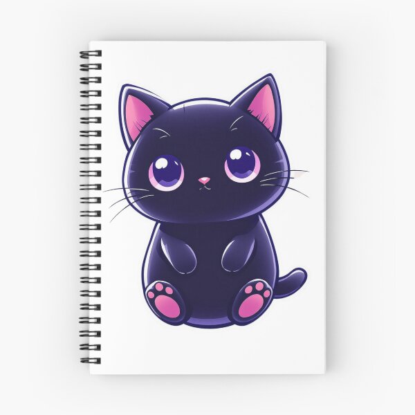 Item preview, Cosmic Chibi Black Cat – Cute Pastel Space Sticker designed and sold by FratddArtworks.