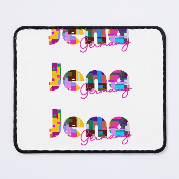 Item preview, Jena, Germany, Vibrant Abstract City Typography Art designed and sold by Wanderful-roads.