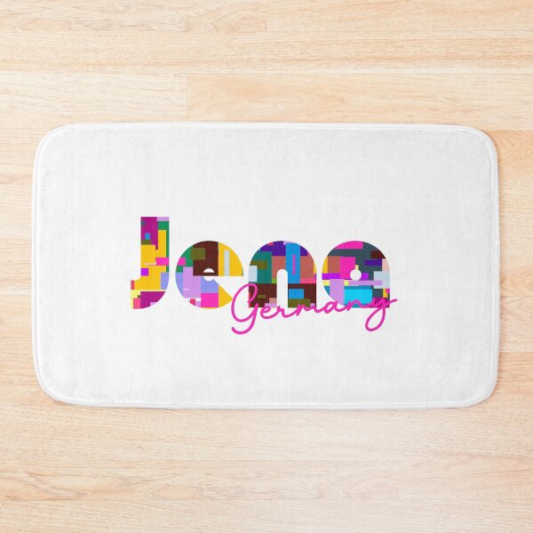 Item preview, Jena, Germany, Vibrant Abstract City Typography Art designed and sold by Wanderful-roads.
