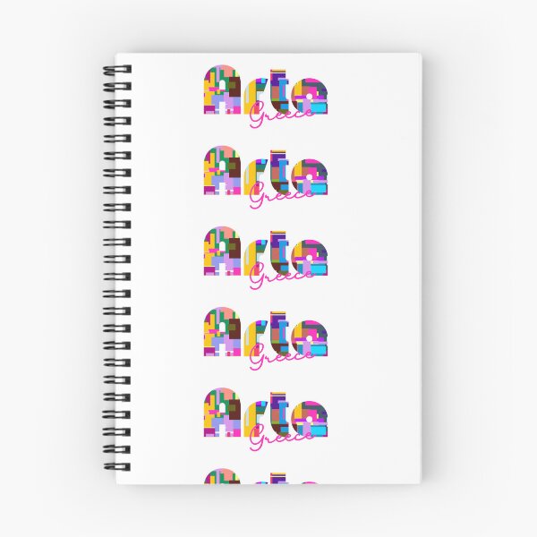 Item preview, Arta, Greece, Vibrant Abstract City Typography Art designed and sold by Wanderful-roads.